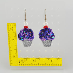 Embroidered Cupcake Earrings, Accessory