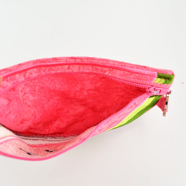 Watermelon Zipper Pouch Embroidered Coin Purse Wallet Bag Zipper Case