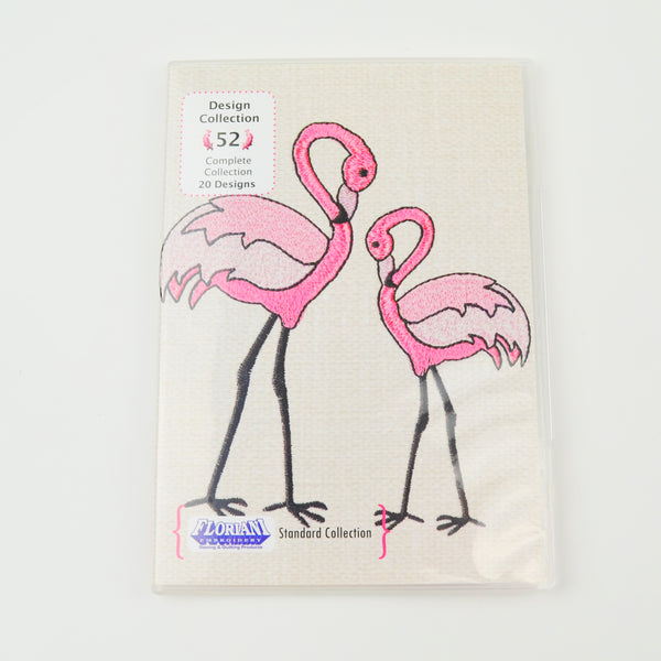 Floriani Embroidery Machine Design CD - Flamingo Collection #52 - 20 Designs