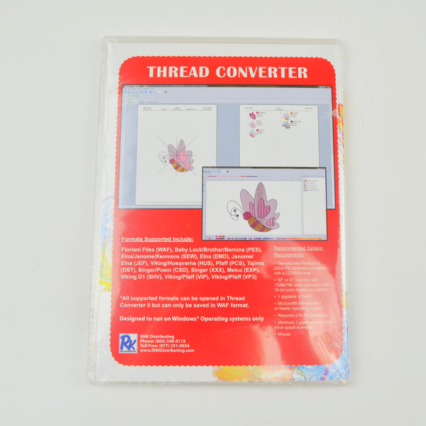 Embroidery Machine Design Floriani Thread Converter - CD PC Software